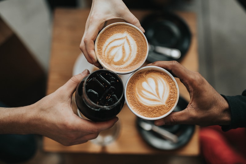 Pour-over coffee being brewed